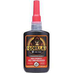 GorillaPro - 50 mL Bottle, Red, High Strength Threadlocker - Americas Industrial Supply