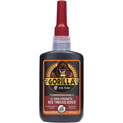 GorillaPro - 50 mL Bottle, Red, High Strength Threadlocker - Americas Industrial Supply