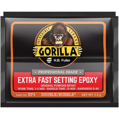 GorillaPro - Smaller than 1 oz. Foil Pack Extra Fast Setting Epoxy - Americas Industrial Supply