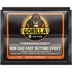 GorillaPro - Smaller than 1 oz. Foil Pack Non-Sag Fast Setting Epoxy - Americas Industrial Supply