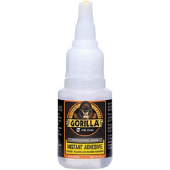 GorillaPro - 20 g Squeeze Bottle Clear Instant Adhesive - Americas Industrial Supply