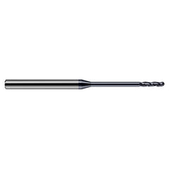 ‎3/16″ Dia. × 3/16″ Shank × 1-1/8″ DOC × 3″ OAL, Carbide AlTiN, Long , 3 Flute, Ballnose End Mill