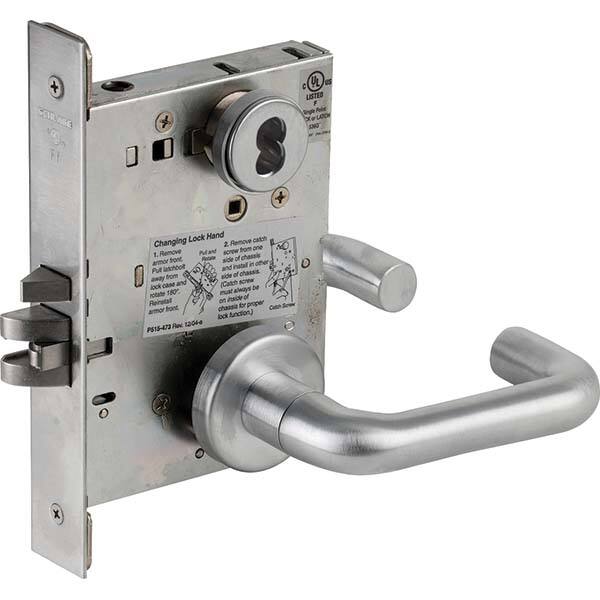 Schlage - Lever Locksets Type: Entry Door Thickness: 1-3/4 - Americas Industrial Supply