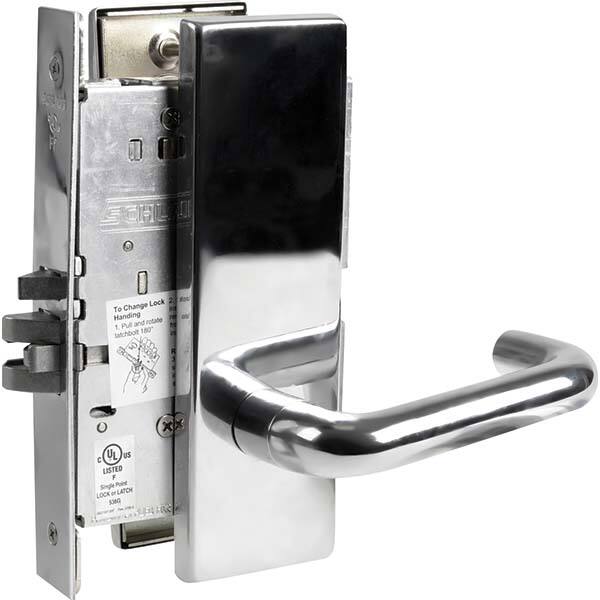 Schlage - Lever Locksets Type: Passage Door Thickness: 1-3/4 - Americas Industrial Supply