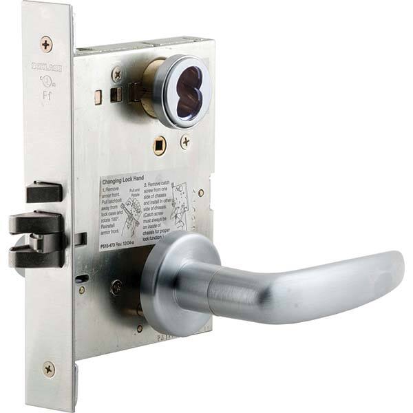 Schlage - Lever Locksets Type: Classroom Door Thickness: 1-3/4 - Americas Industrial Supply