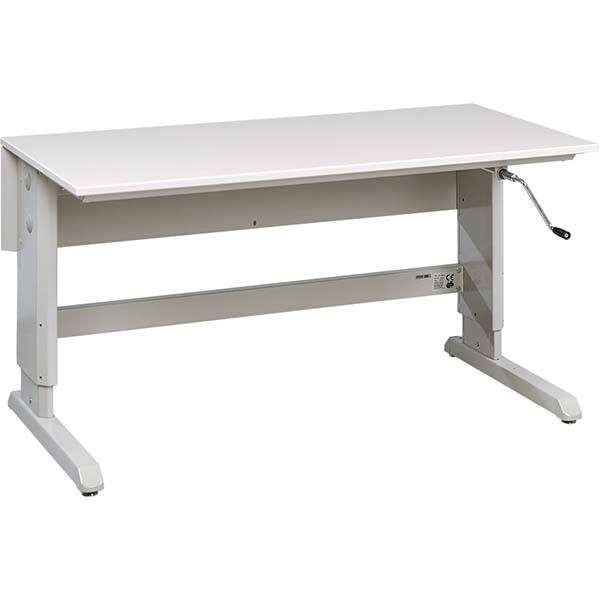 Treston - Stationary Work Benches, Tables Type: Laminate Top Crank Table Top Material: Laminate - Americas Industrial Supply