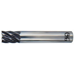 OSG - VGM7, 5/8" Diam, 1-1/4" LOC, 5/8" Shank Diam, 3-1/2" OAL, 7-Flute Carbide Square End Mill - Exact Industrial Supply