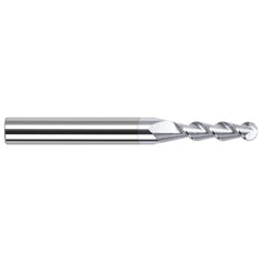 Harvey Tool - Ball End Mills; Mill Diameter (Inch): 1/8 ; Mill Diameter (Decimal Inch): 0.1250 ; Number of Flutes: 2 ; Length of Cut (Inch): 5/8 ; Length of Cut (Decimal Inch): 0.6250 ; Material: Solid Carbide - Exact Industrial Supply