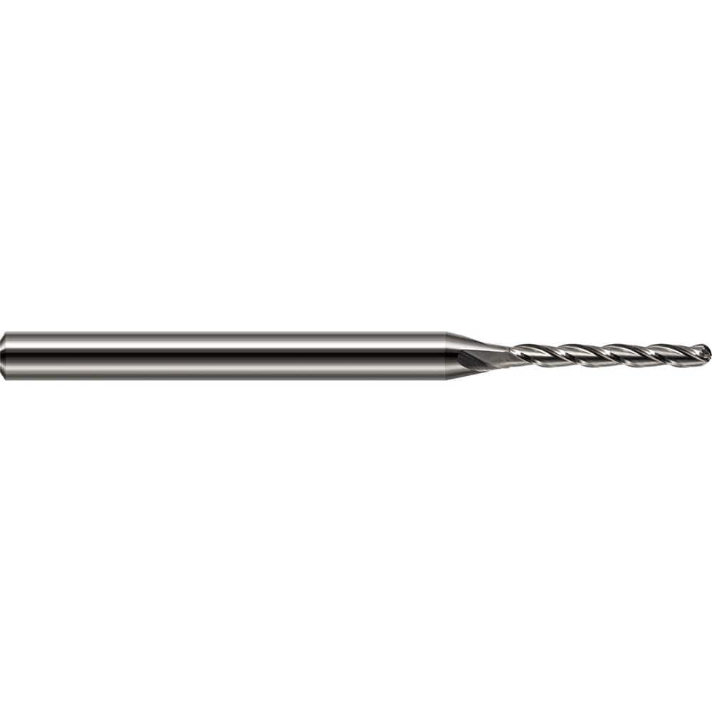 Harvey Tool - 5/32", 1-3/32" LOC, 3/16" Shank Diam, 4 Flute Solid Carbide Ball End Mill - Exact Industrial Supply