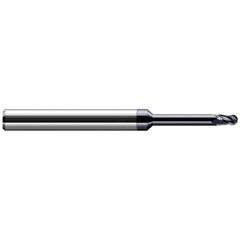 Harvey Tool - Ball End Mills; Mill Diameter (Inch): 1/16 ; Mill Diameter (Decimal Inch): 0.0620 ; Number of Flutes: 4 ; Length of Cut (Inch): 3/32 ; Length of Cut (Decimal Inch): 0.0930 ; Material: Solid Carbide - Exact Industrial Supply