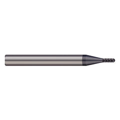 Harvey Tool - 1/4", 3/8" LOC, 1/4" Shank Diam, 6 Flute Solid Carbide Ball End Mill - Exact Industrial Supply