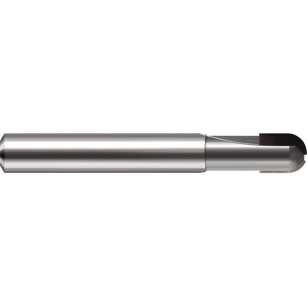 Harvey Tool - 1/4" Diam, 5/16" LOC, 2 Flute Brazed Solid Carbide Ball End Mill - Exact Industrial Supply