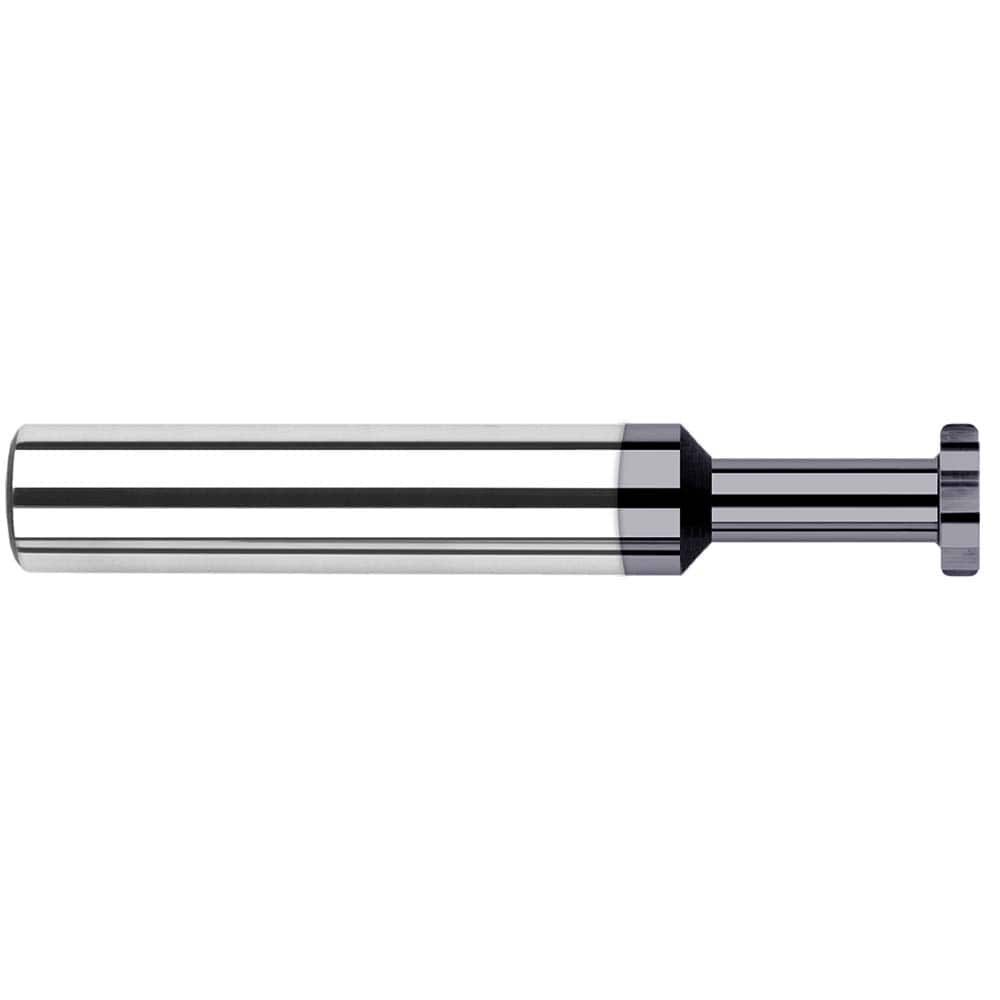 Harvey Tool - 1/4" Cut Diam, 5/64" Cut Width, 1/4" Shank, Straight-Tooth Woodruff Keyseat Cutter - Exact Industrial Supply