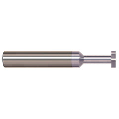 Harvey Tool - 1/8" Cut Diam, 1/16" Cut Width, 1/8" Shank, Straight-Tooth Woodruff Keyseat Cutter - Exact Industrial Supply