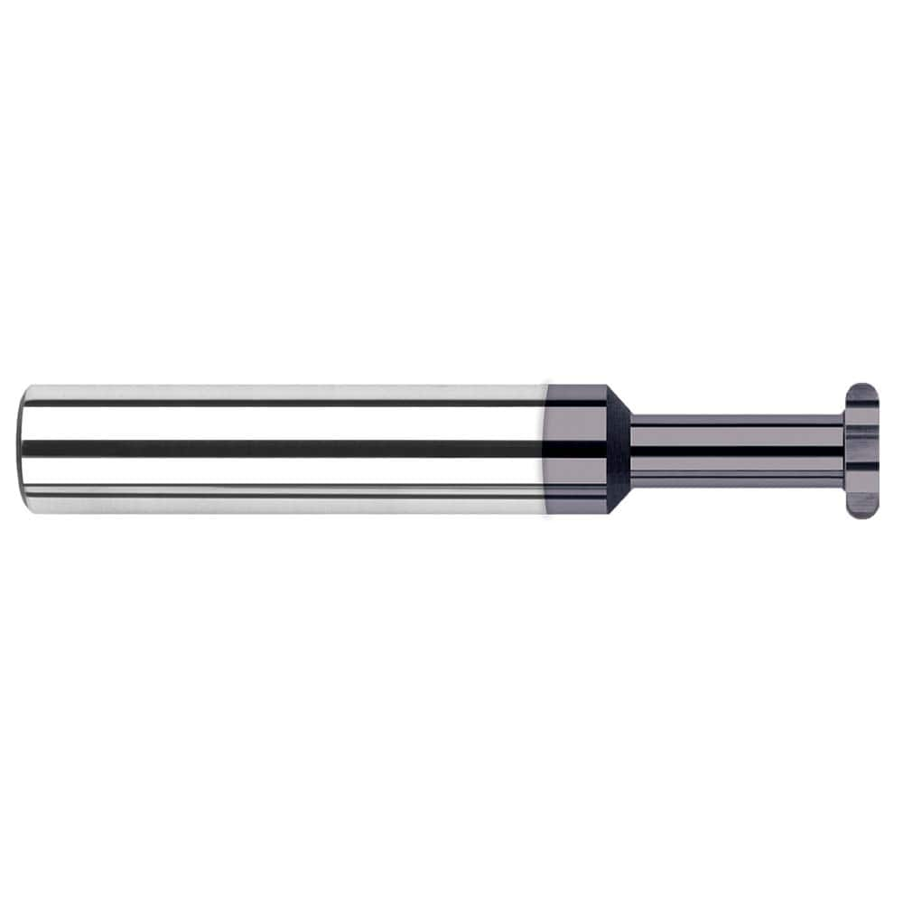 Harvey Tool - 1/4" Cut Diam, 0.05" Cut Width, 1/4" Shank, Straight-Tooth Woodruff Keyseat Cutter - Exact Industrial Supply