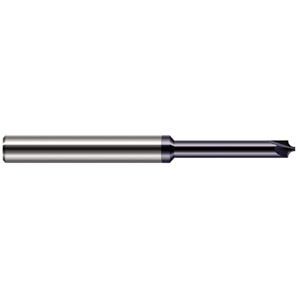 Harvey Tool - Corner Rounding End Mills; Material: Solid Carbide ; Single or Double End: Single ; Radius (Decimal Inch): 0.0300 ; Mill Diameter (Inch): 3/32 ; Mill Diameter (Decimal Inch): 0.0930 ; Number of Flutes: 2 - Exact Industrial Supply