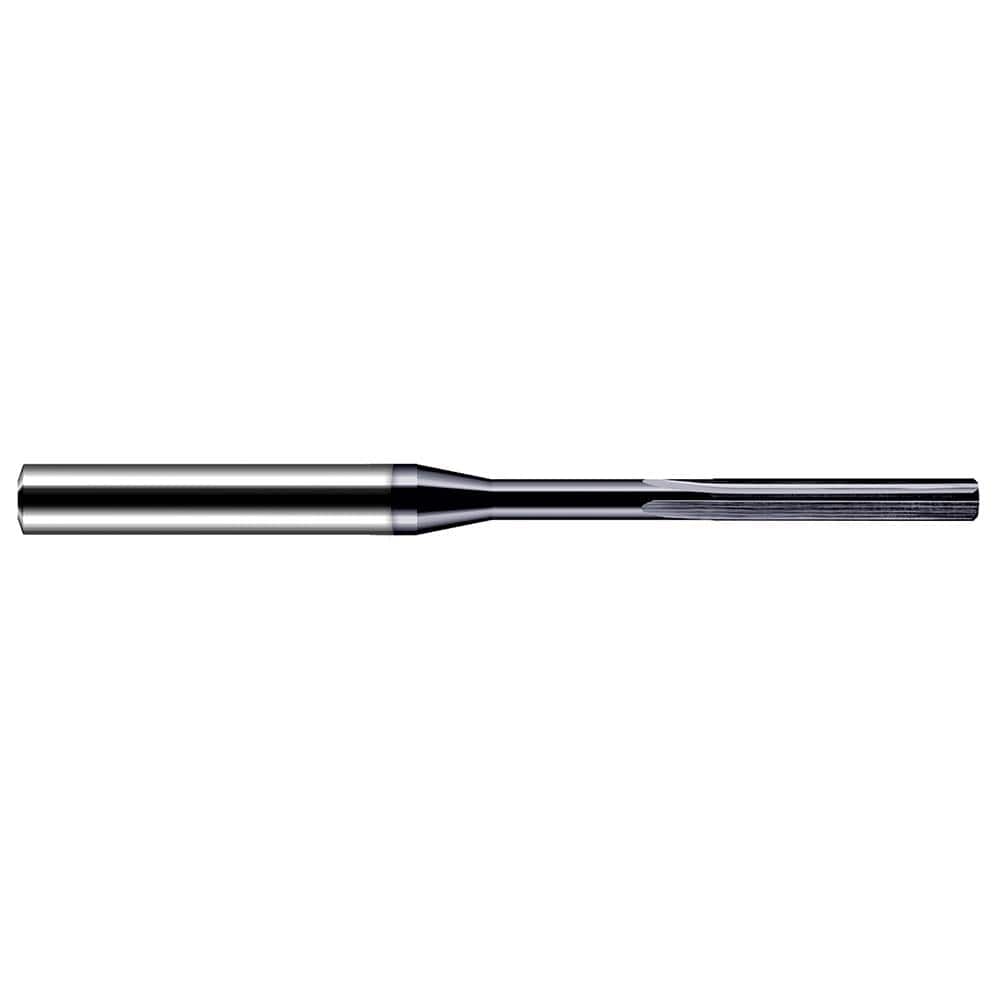 Harvey Tool - 2.7mm Diam 4-Flute Straight Shank Straight Flute Solid Carbide Chucking Reamer - Exact Industrial Supply