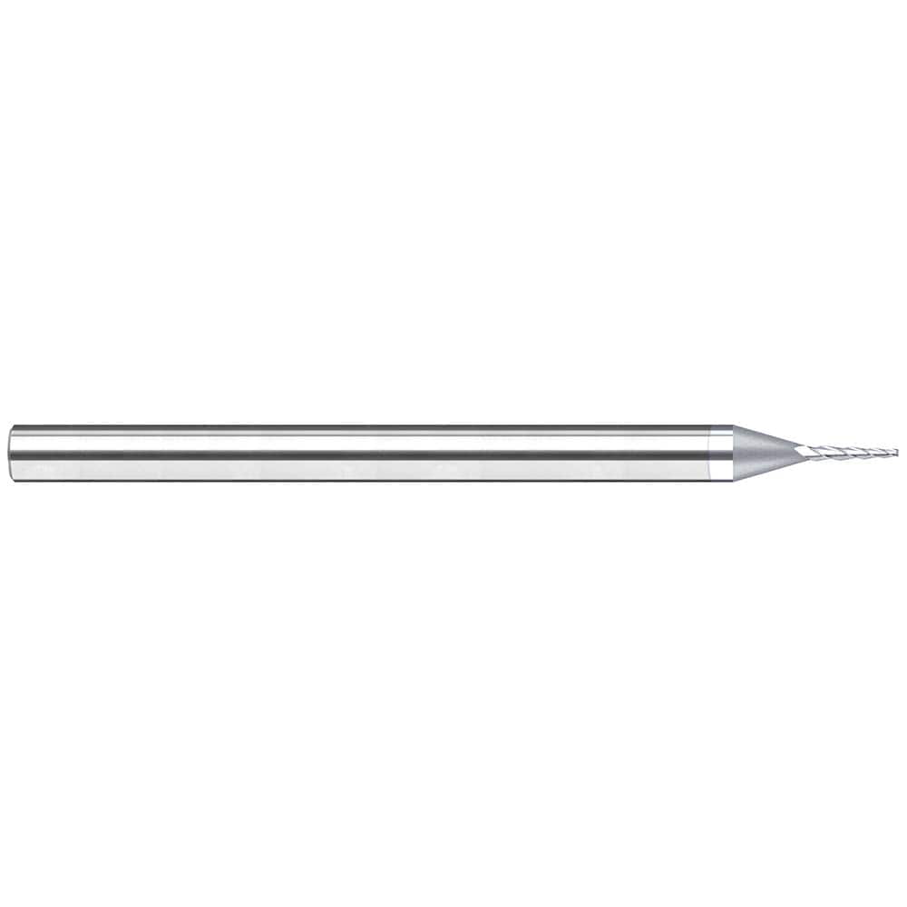 Harvey Tool - 5° per Side 0.03" Small End Diam 5/32" LOC 3-Flute Solid Carbide Tapered Square End Mill