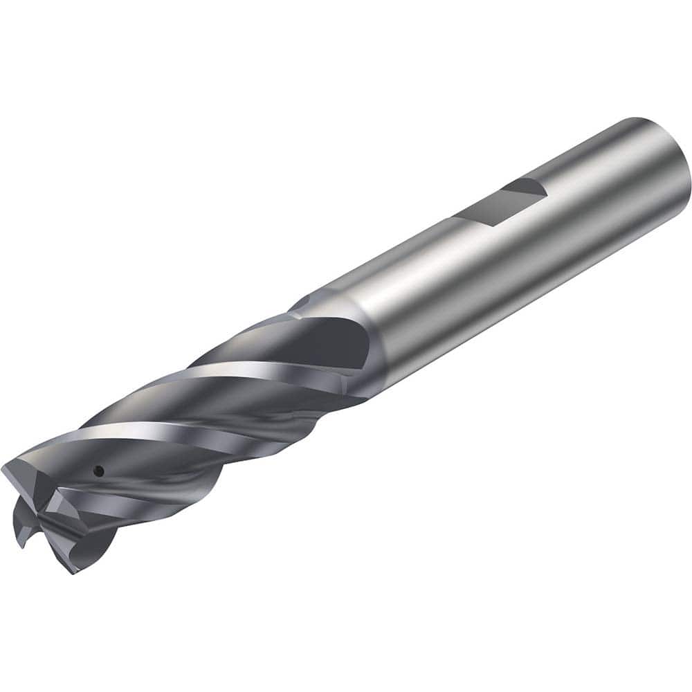 Sandvik Coromant - Corner Radius & Corner Chamfer End Mills; Mill Diameter (mm): 10.00 ; Mill Diameter (Decimal Inch): 0.3940 ; End Type: Corner Radius ; Corner Radius (mm): 1.5 ; Corner Radius (Decimal Inch): 0.059 ; Number of Flutes: 4 - Exact Industrial Supply
