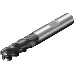 Sandvik Coromant - Corner Radius & Corner Chamfer End Mills; Mill Diameter (Inch): 0.375 ; Mill Diameter (Decimal Inch): 0.3750 ; End Type: Corner Radius ; Corner Radius (mm): 2.29 ; Corner Radius (Decimal Inch): 0.09 ; Number of Flutes: 4 - Exact Industrial Supply