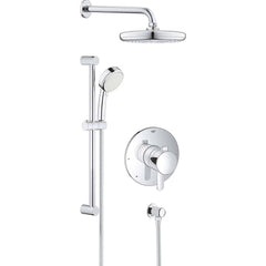 Grohe - Tub & Shower Faucets; Type: Shower System ; Style: Europlus ; Design: Check Valve ; Material: Metal ; Handle Type: Lever ; Handle Material: Metal - Exact Industrial Supply