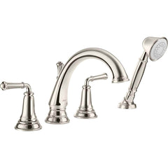 American Standard - Tub & Shower Faucets; Type: Tub Faucet with personal shower ; Style: Delancey ; Design: Ceramic Mixing Cartridge ; Material: Brass ; Handle Type: Lever ; Handle Material: Metal - Exact Industrial Supply