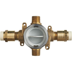 American Standard - Tub & Shower Faucets; Type: Rough-in valve ; Style: Not applicable ; Design: Check Valve ; Material: Brass ; Handle Type: No Handle ; Handle Material: Non-Metallic - Exact Industrial Supply