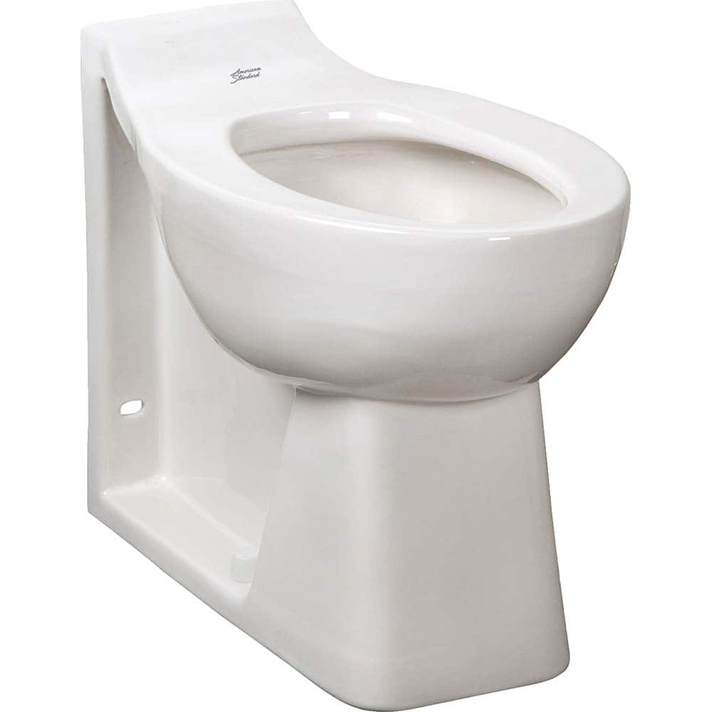 American Standard - Toilets; Type: Bowl only ; Bowl Shape: Elongated ; Mounting Style: Floor ; Gallons Per Flush: 1.28 ; Overall Height: 17 ; Overall Width: 13.75 - Exact Industrial Supply