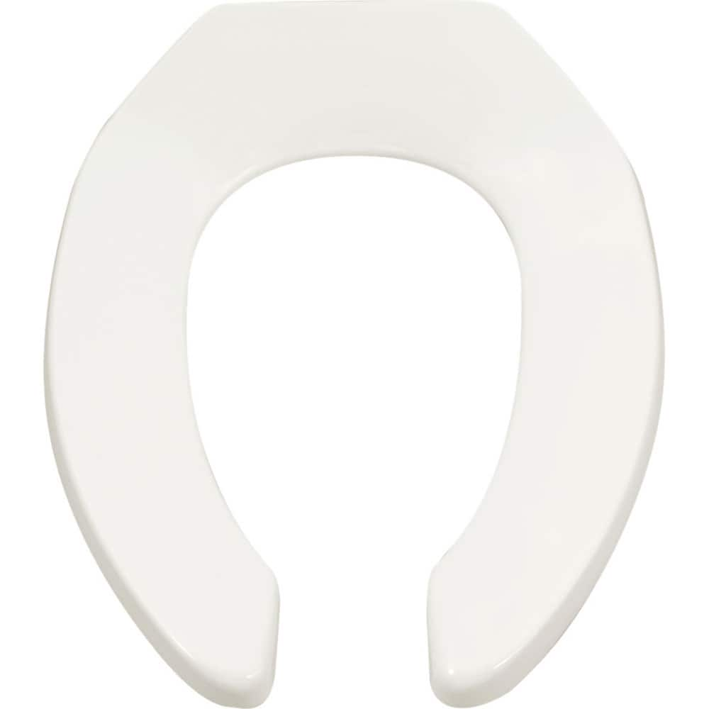 American Standard - Toilet Seats; Type: Toilet Seat ; Style: Transitional ; Material: Plastic ; Color: White ; Outside Width: 14 (Inch); Inside Width: 7.875 (Inch) - Exact Industrial Supply