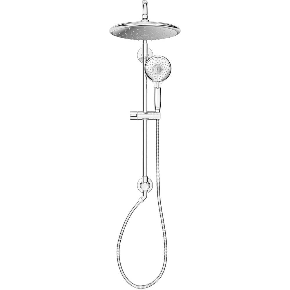 American Standard - Shower Heads & Accessories; Type: Hand Shower ; Material: Metal ; GPM: 2.50 ; Face Diameter: 5 (Inch); Finish/Coating: Polished Chrome ; Settings: Spray, Pulse, Combination Pulse-Massage - Exact Industrial Supply