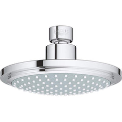 Grohe - Shower Heads & Accessories; Type: Shower Head ; Material: Metal ; GPM: 2.50 ; Face Diameter: 6.3125 (Inch); Finish/Coating: Polished Chrome ; Settings: Spray, Pulse, Combination Pulse-Massage - Exact Industrial Supply