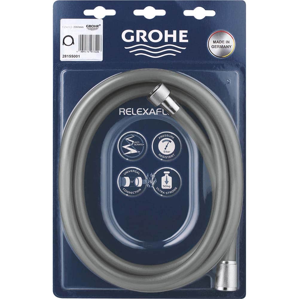 Grohe - Shower Heads & Accessories; Type: Shower Hose ; Material: Metal ; Finish/Coating: Polished Chrome - Exact Industrial Supply