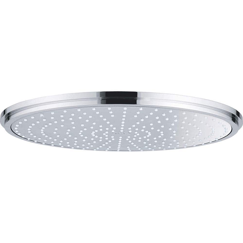 Grohe - Shower Heads & Accessories; Type: Shower Head ; Material: Metal ; GPM: 2.50 ; Face Diameter: 16 (Inch); Finish/Coating: Polished Chrome ; Settings: Spray, Pulse, Combination Pulse-Massage - Exact Industrial Supply