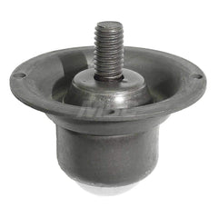 Ball Transfers; Base Shape: Round; Working Orientation: Ball up; Mount Type: Flange; Stud; Load Capacity (Lb.): 200; Mount Height: 1.5 in; Housing Diameter: 1.313; Overall Diameter: 2.438; Mounting Hole Diameter: 0.1563; Flange Diameter: 2.4375; Housing F