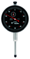 2-1/4" Face 0-100 Dial Reading .001" Graduation Black Face Indicator - Americas Industrial Supply
