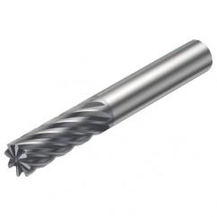 R215.3A-10030-AC22H 1610 10mm 10 FL Solid Carbide End Mill - Corner chamfer w/Cylindrical Shank - Americas Industrial Supply