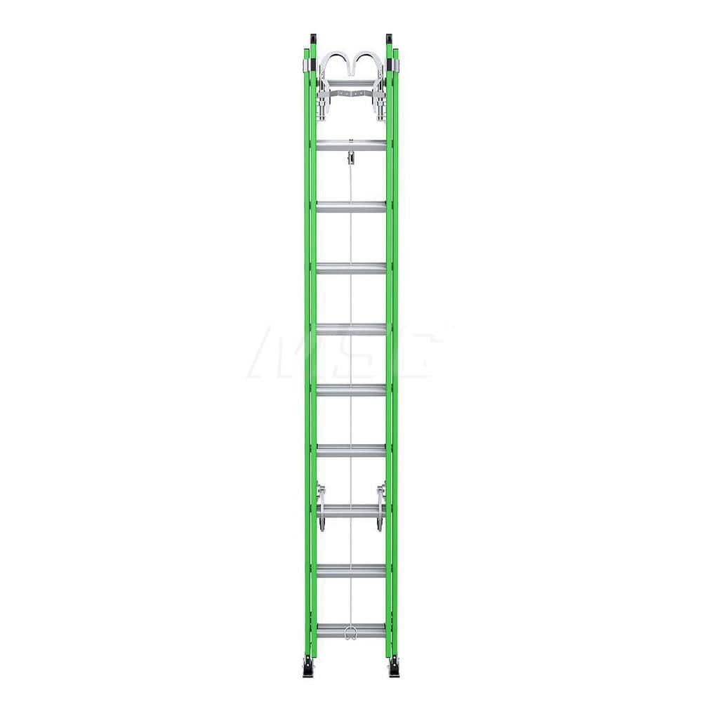 Extension Ladders; Type: Extension Ladder; Material: Fiberglass; Working Length: 17 Feet; Load Capacity (Lb.): 375; Extended Ladder Height: 20; Step Material: Aluminum; Step Ladder Height: 16.25; Overall Depth: 6 in; Number Of Steps: 20; Ladder Rating: Ty