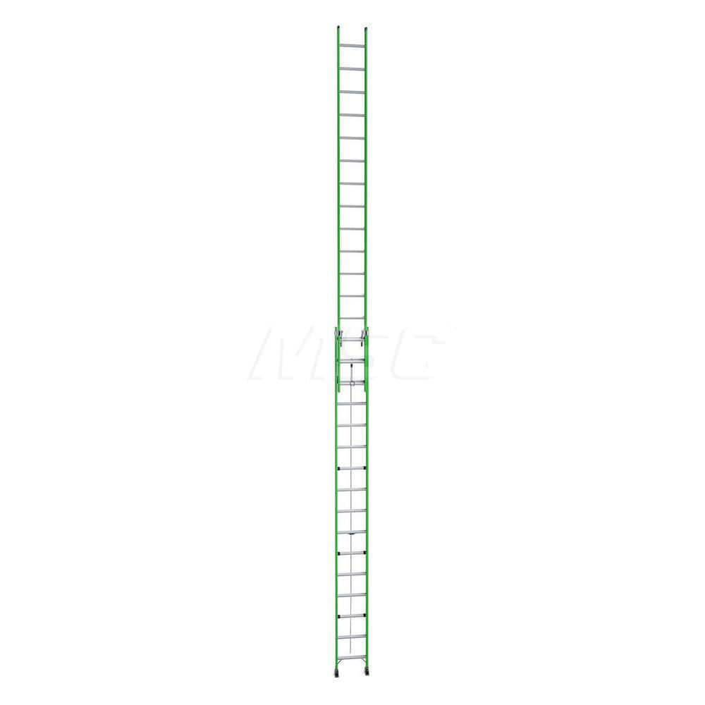 Extension Ladders; Type: Extension Ladder; Material: Fiberglass; Working Length: 17 Feet; Load Capacity (Lb.): 375; Extended Ladder Height: 20; Step Material: Aluminum; Step Ladder Height: 25.17; Overall Depth: 6 in; Number Of Steps: 32; Ladder Rating: Ty