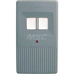 Garage Door Hardware; Type: Radio Control, Megacode, 2 Channel; For Use With: Commercial Doors; Material: Plastic; Overall Length: 1.00; Overall Width: 2; Overall Height: 3.75; Number of Buttons: 2; Includes: Clip Visor; 9V Battery; Length (Inch): 1.00; F