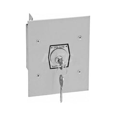 Garage Door Hardware; Type: Keyswitch, General Purpose, Flush Mount; For Use With: Commercial Doors; Commercial Gate Openers; Material: Aluminum; Overall Length: 2.88; Overall Width: 5; Overall Height: 6; Includes: Aluminum Faceplate; Length (Inch): 2.88;