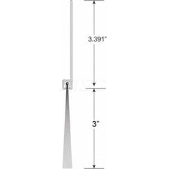 Sweeps & Seals; Product Type: Garage & Dock Door Sweep with Weather Seal; Flange Material: Anodized Aluminum; Overall Height: 5; Bristle Length: 2; Flange Width: 3.0000; Bristle Material: Polypropylene; Overall Length (Inch): 7.83; Length (Inch): 7.83; Ov