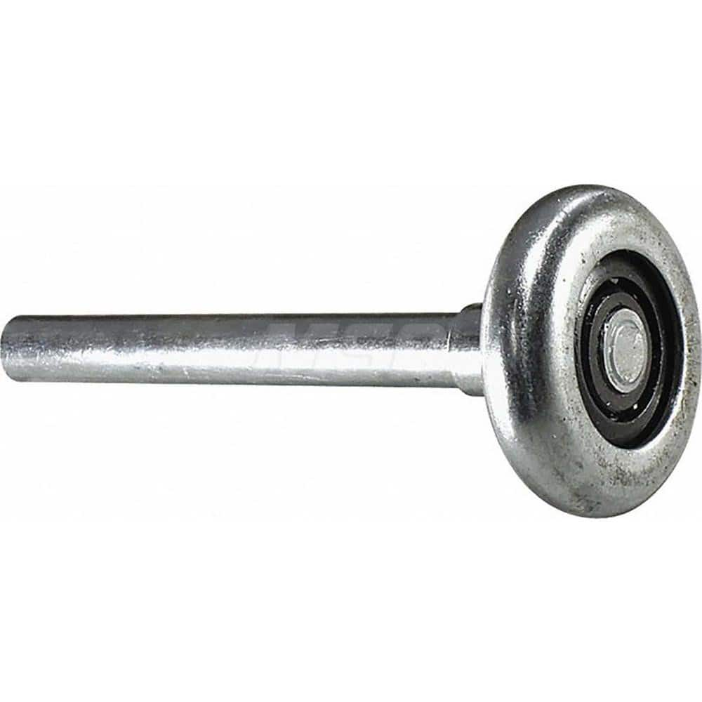 Garage Door Hardware; Type: Overhead Garage Door Roller; 2in. Short Stem; For Use With: Commercial Doors; Material: Steel; Overall Length: 4.75; Includes: 7/16″ Hardened Steel Stem; 10 Ball Bearing with 1-3/4″ Steel Roller Tire; Length (Inch): 4.75; For U