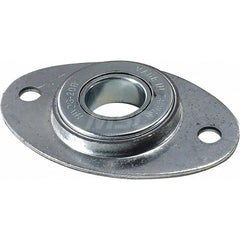 Garage Door Hardware; Type: Garage Door Football Bearing; For Use With: Commercial Doors; Material: Steel; Hardware Diameter: 1.25; Finish/Coating: Zinc-Plated; Includes: Hole to Hole Dimension 3 in.; For Use With: Commercial Doors; Finish: Zinc-Plated; H