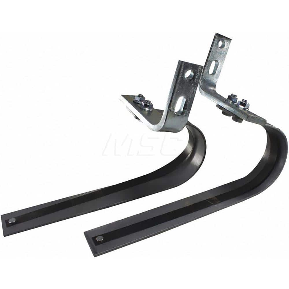 Garage Door Hardware; Type: Garage Door Leaf Bumper with  Brackets; For Use With: Commercial Doors; Material: Steel; Overall Length: 7.00; Overall Height: 11; Length (Inch): 7.00; For Use With: Commercial Doors; Hardware Type: Garage Door Leaf Bumper with