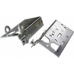 Garage Door Hardware; Type: Garage Door Bottom Lift and Roller Bracket; For Use With: Residential Door; Material: Steel; Overall Width: 3; Overall Height: 5.6875; Finish/Coating: Zinc-Plated; Includes: Works with Doors 1-3/8 to 2 in or  Doors with 2 or 3