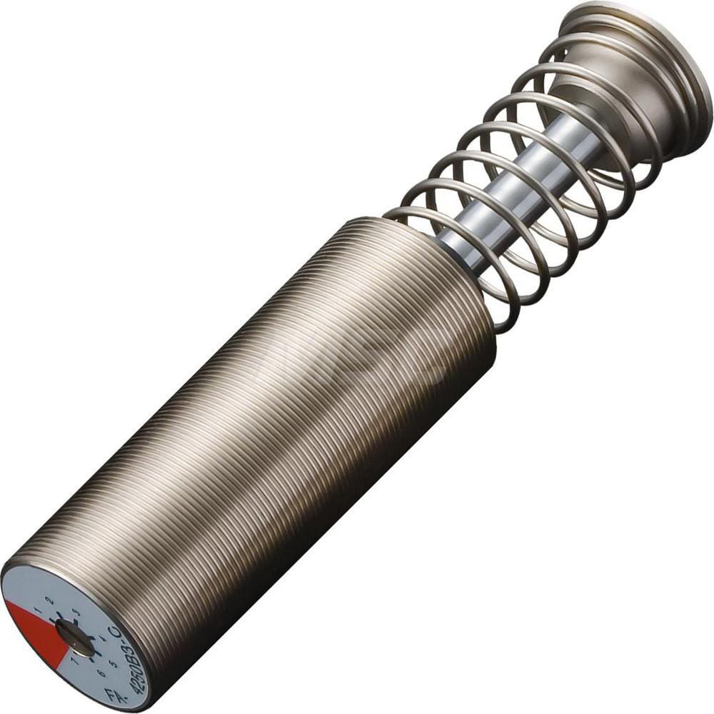 Standard-Duty Shock Absorber: 12 mm Rod Dia, 38 mm OD, 50 mm Stroke, M42 x 1.5 Thread 195 mm OAL, 120 lb Force