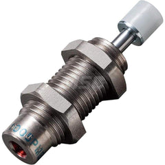 Standard-Duty Shock Absorber: 3 mm Rod Dia, 15 mm OD, 5 mm Stroke, M10 x 1 Thread 39 mm OAL, 5.88 lb Force