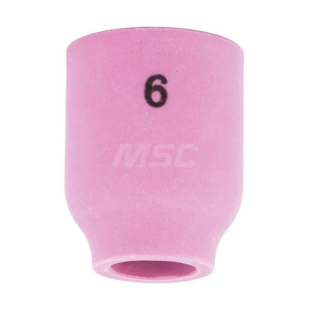 TIG Torch Nozzles; Nozzle Size: #6; For Use With: 20H-320; PTW-20; PTA-9; Standards: 53N60