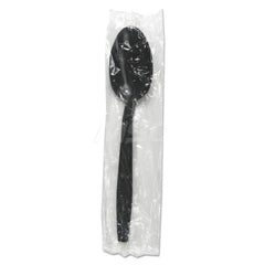 Paper & Plastic Cups, Plates, Bowls & Utensils; Flatware Type: Teaspoon; Material: Plastic; Color: Black; Disposable: Disposable