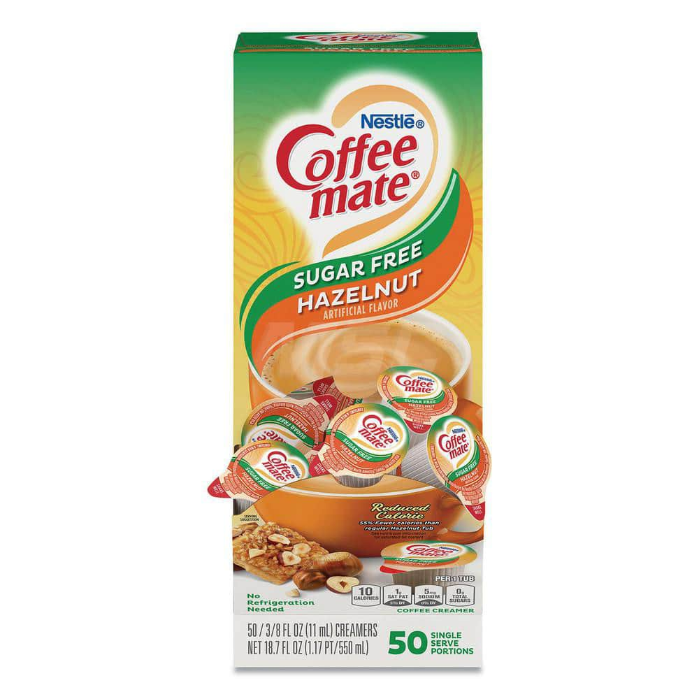 Coffee, Tea & Accessories; Creamer Type: Liquid; Container Size: 0.38 oz; Container Type: Mini Cups; Flavor: Hazelnut; Breakroom Accessory Type: Liquid; Breakroom Accessory Description: Mini Cups; Hazelnut